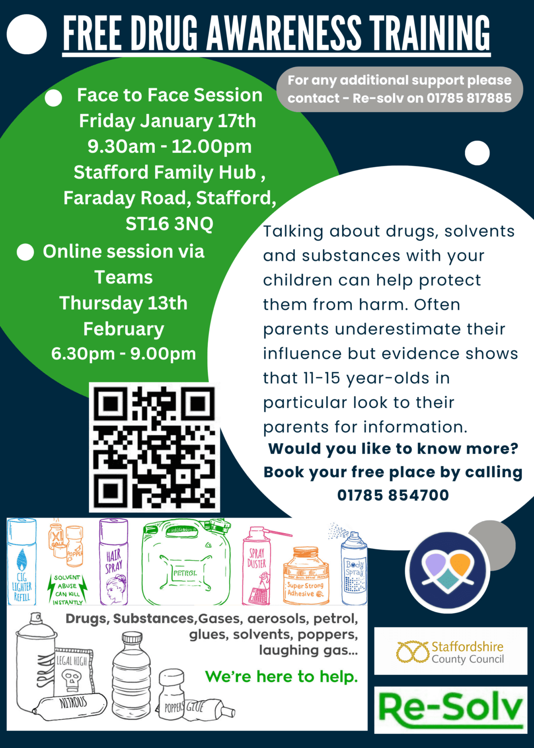 Free Drug Awareness Training Friday 17th January 2025 9.30am12noon